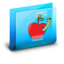 Folder Apple Blue Icon 64x64 png